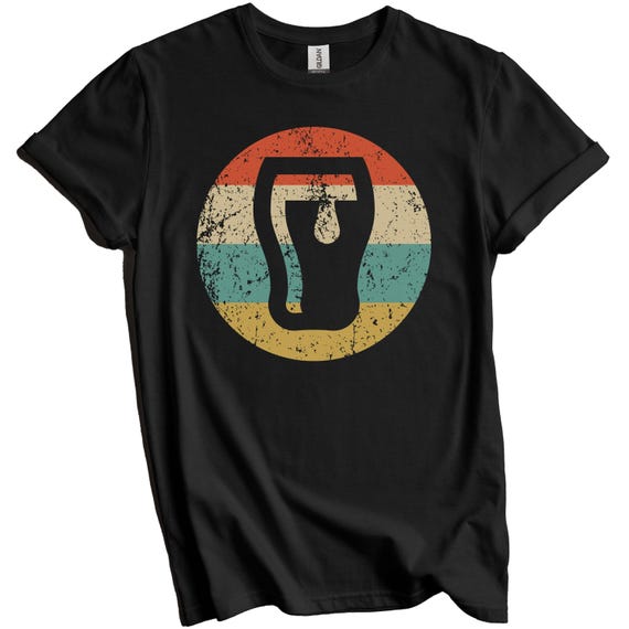 Craft Beer Shirt - Beer Lover Gift - Brewery Shirt - Retro Beer Glass T-Shirt - Beer Icon Shirt