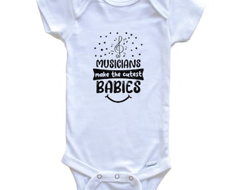 Musicians Make The Cutest Babies Funny Music Baby Bodysuit