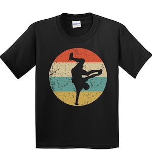 Kids Breakdancing Shirt - Breakdance Shirt - Breakdancer Gift - Breakdancing Retro B Boy Breakdance Icon Youth T-Shirt