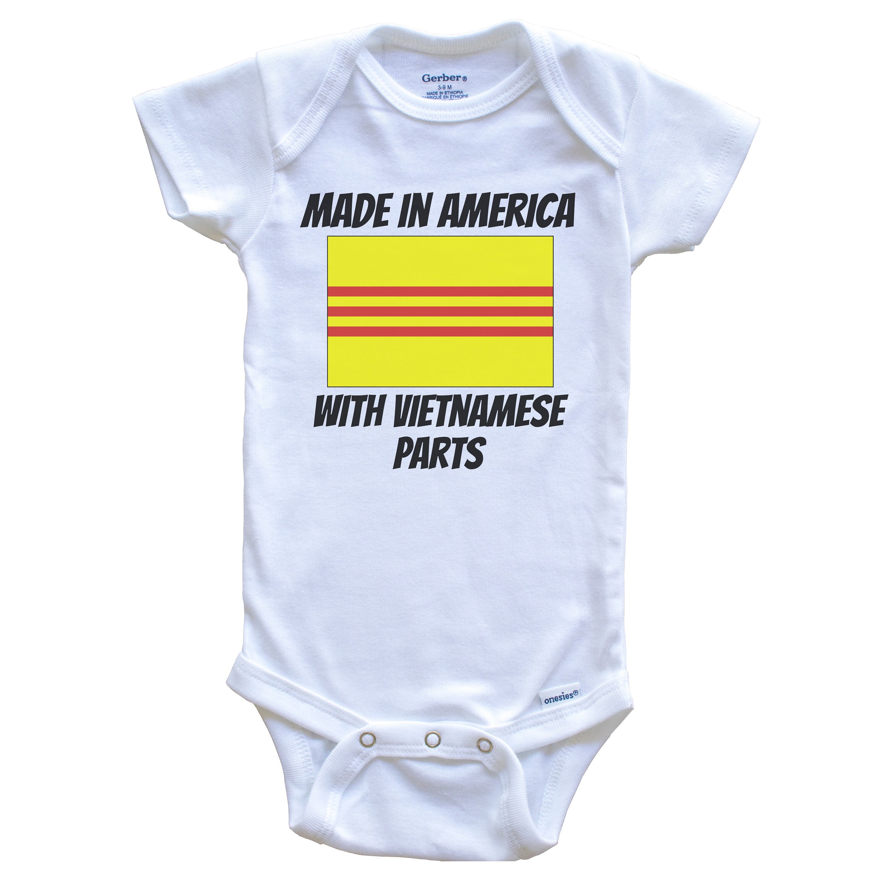 Made in America With Vietnamese Parts Vietnam Flag Funny Baby - Etsy Israel