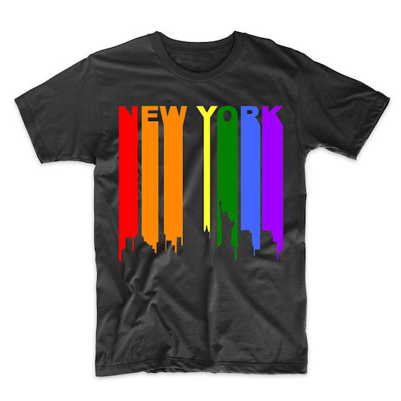 Milwaukee Wisconsin Lgbtq Gay Pride Rainbow Skyline T-Shirt Milwaukee Wisconsin Lgbtq Gay Pride Rainbow Skyline T-Shirt