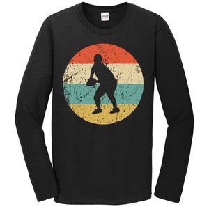 Rugby Shirt - Vintage Retro Rugby Player Long Sleeve T-Shirt - Rugby Icon Shirt