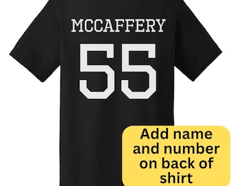 Add Name and Number to Back of Shirt (ADD ON ITEM)