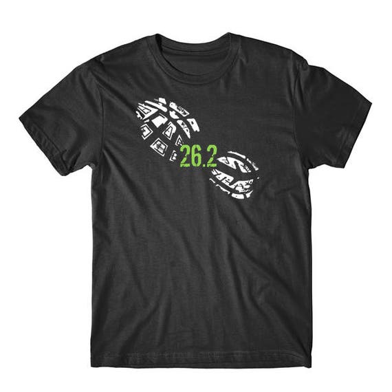 26.2 Marathon Runner Footprint T-Shirt 26.2 Marathon Runner Footprint T-Shirt