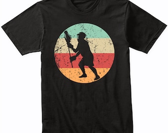 Retro Lacrosse Goalie Shirt - Men's Lacrosse T-Shirt - Gift for Lacrosse Player - Lacrosse Gift