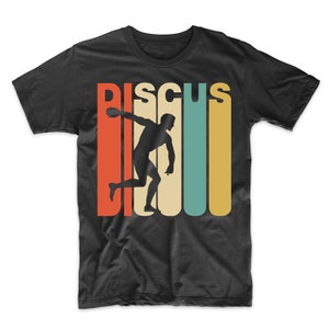 Retro Discus Shirt - Vintage 1970&#39;s Style Discus Throw Track And Field T-Shirt by Really Awesome Shirts