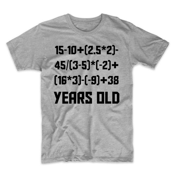 60 Years Old Algebra Equation Funny 60th Birthday Math Shirt 60 Years Old Algebra Equation Funny 60th Birthday Math Shirt