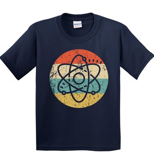 Kids Chemistry Shirt - Retro Science T-Shirt - Atom Icon Youth Shirt image 2