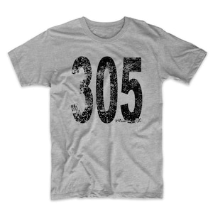 Retro Miami Shirt - Area Code 305 Miami Florida T-Shirt