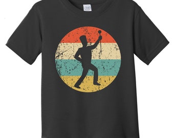 Toddler Marching Band Shirt - Retro Drum Major Icon Toddler T-Shirt