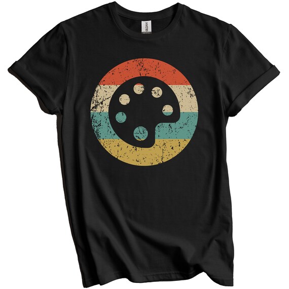Artist Art Teacher Shirt - Retro Paint Palette T-Shirt Artist Art Teacher Shirt - Retro Paint Palette T-Shirt