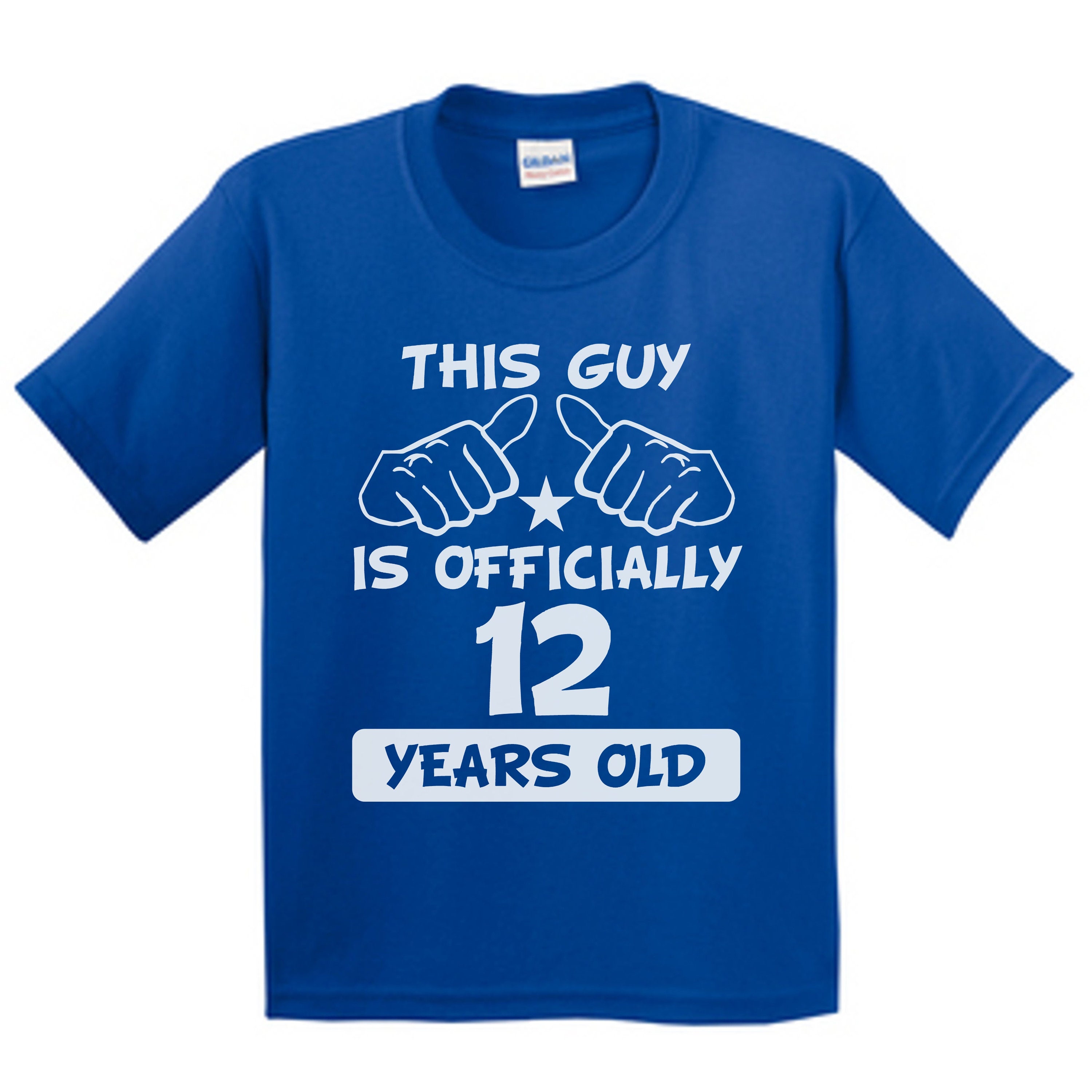 Boys 12th Birthday Shirt - This Guy Is Officially 12 Years Old Kids T-Shirt by Really Awesome Shirts