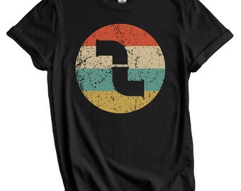 Camiseta de fontanero - Regalo para fontanero - Camiseta vintage retro con tuberías de agua - Camiseta con icono de fontanería