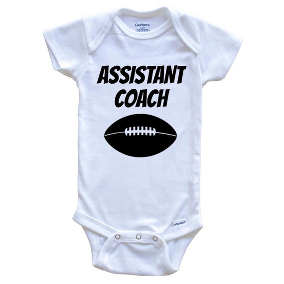 Assistant Coach Funny Baby Onesie For Football Coach's Son Etsy