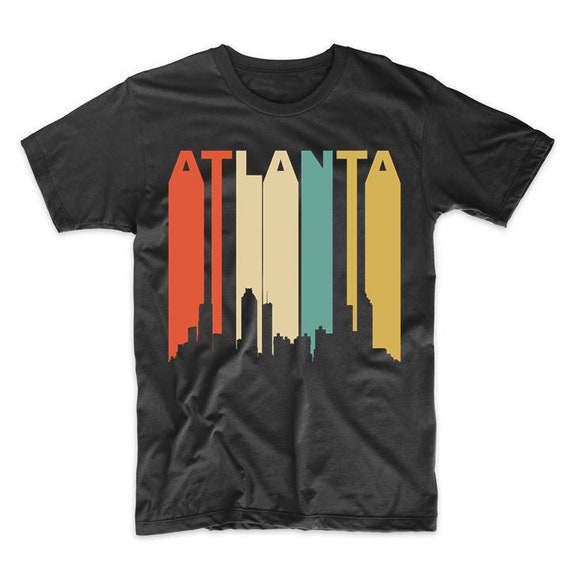 Retro 1970'S Style Atlanta Georgia Skyline T-Shirt Retro 1970'S Style Atlanta Georgia Skyline T-Shirt