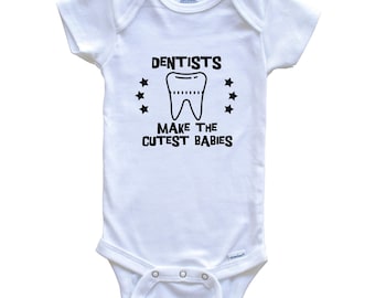 Body bébé dentiste amusant - Les dentistes font des bébés les plus mignons une pièce