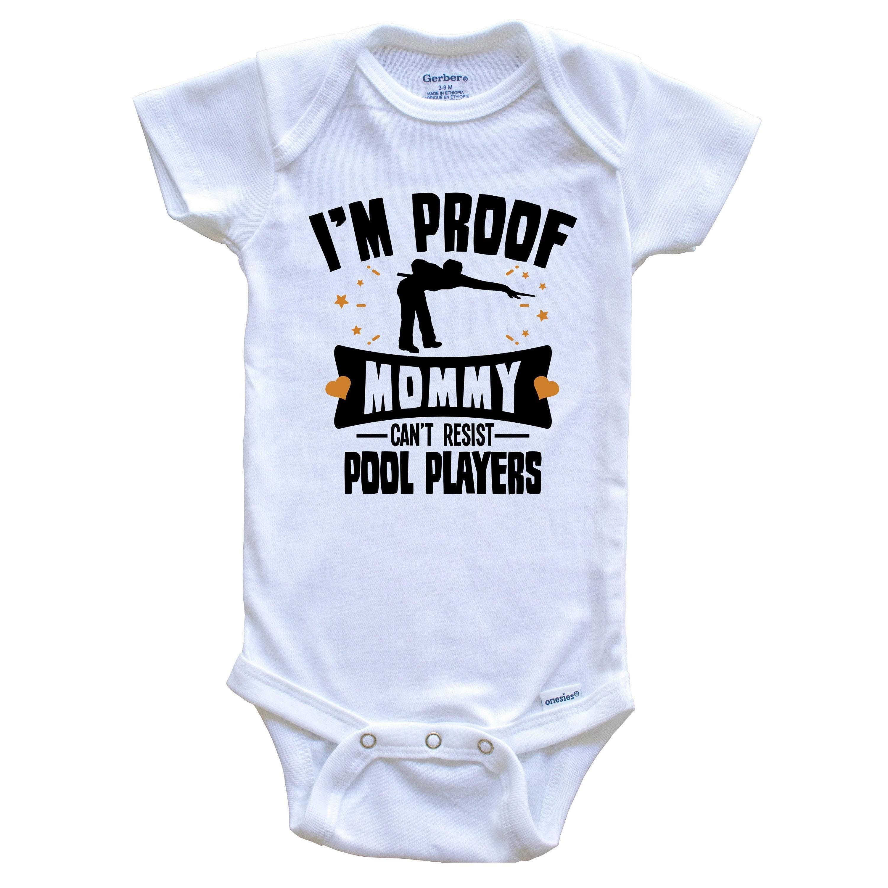 Future Baller Pool Bodysuit - Sublimated Billiards Design Baby Outfit