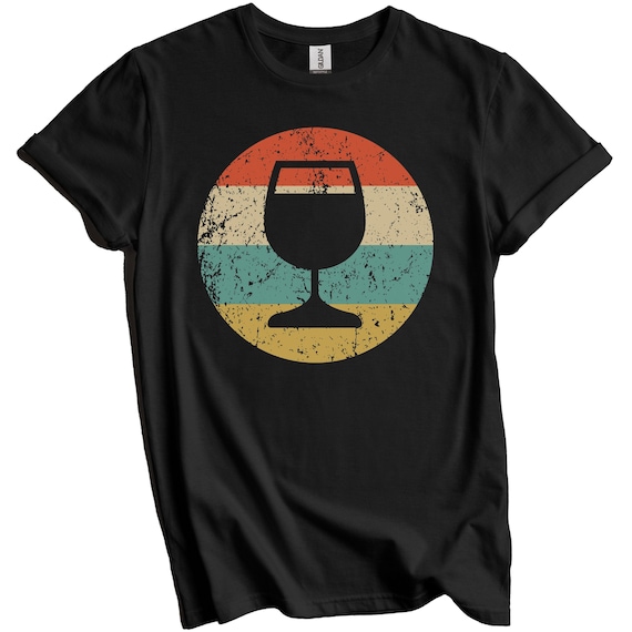 Wine Connoisseur Shirt - Wine Lover Gift - Sommelier Shirt - Vintage Retro Wine Glass Shirt - Wine Icon Shirt