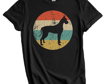 Great dane-shirt - vintage retro great dane-T-shirt - great dane-eigenaar cadeau - vintage stijl great dane-cadeau