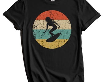 Camiseta de surf - Camiseta retro vintage de surfista - Regalo de surf para mujer - Camiseta de surfista icónico