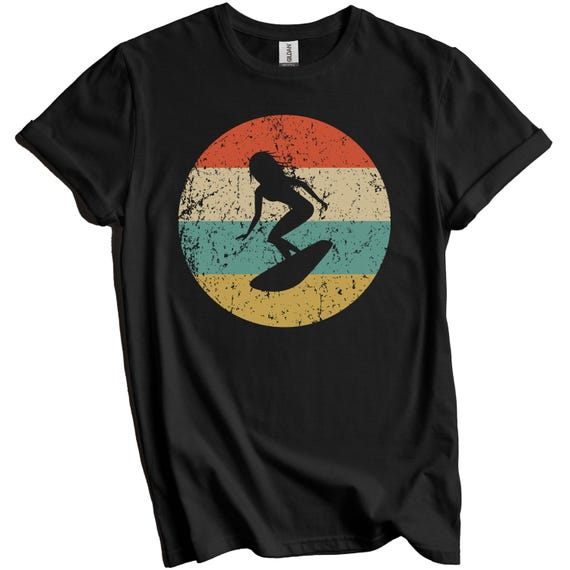 Surfing Shirt - Vintage Retro Surfer T-Shirt - Women's Surfing Gift - Surfing Icon Shirt