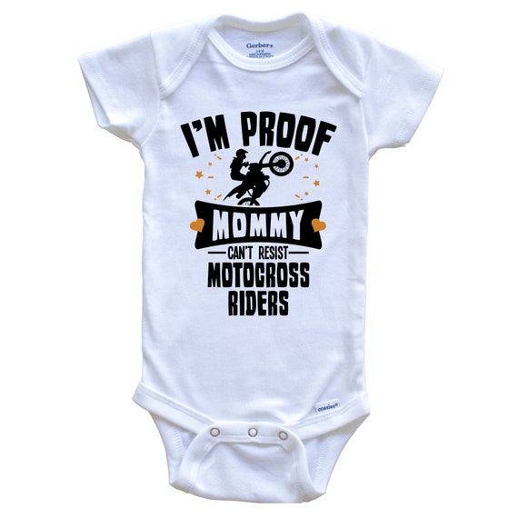 Cute Rascals® Long Sleeve Bodysuit Baby Motocross Motorcycle