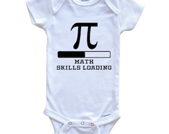 Math Skills Loading Baby Bodysuit - Funny Pi Baby One Piece