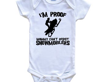 Inktastic Snowmobile Rider Snowmobiling Boys Baby Bib
