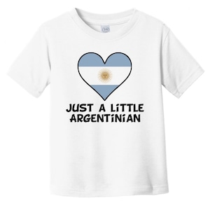 Just A Little Argentinian Baby T-Shirt - Funny Argentina Flag Infant / Toddler Shirt