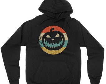 Scary Carved Pumpkin Face Jack O Lantern Halloween Costume Sweatshirt