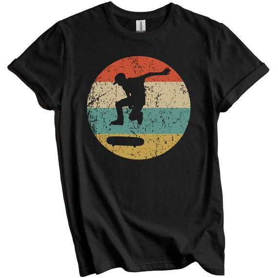 Skateboarding Shirt - Vintage Retro Skateboarder T-Shirt - Skateboarding Gift - Skater Icon Shirt