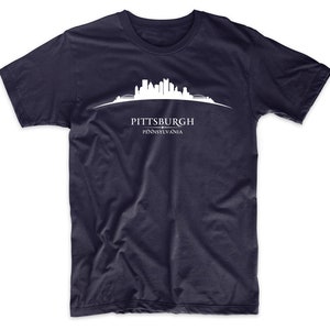 Pittsburgh Pennsylvania Cityscape Downtown Skyline T-shirt | Etsy