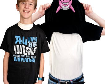 Always Be Yourself Unless You Can Be A Narwhal Flip Shirt - Funny Animal Face T-Shirt Flip Tee