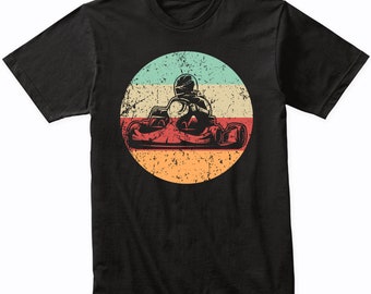 Camiseta retro de karts - Camiseta de karts para hombre - Regalo para pilotos de karts - Regalo de carreras de karts