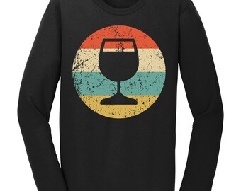 Wine Connoisseur Shirt - Vintage Retro Wine Glass Shirt - Wine Icon Shirt