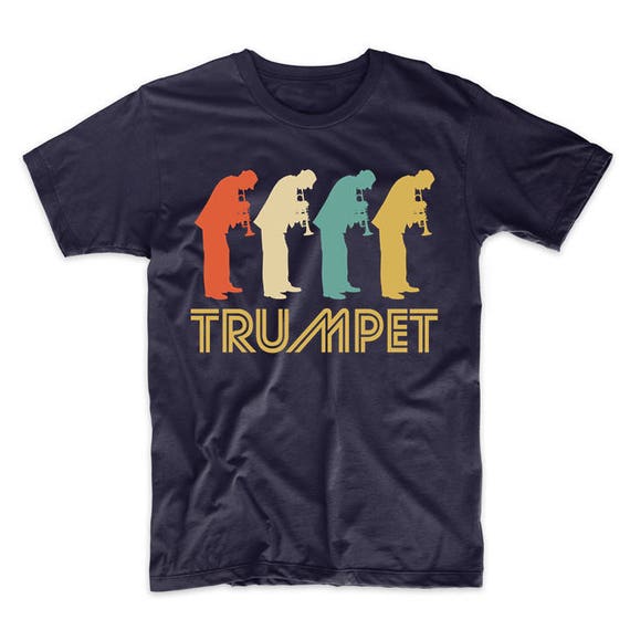 Trumpet Shirt. Retro Style T-Shirt For Trumpet Player Trumpet Shirt. Retro Style T-Shirt For Trumpet Player