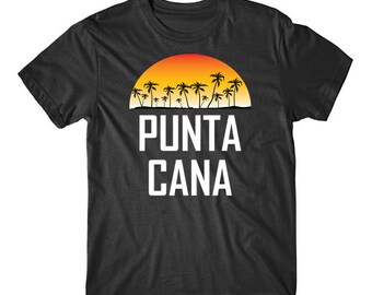 Men's Punta Cana Shirt - Punta Cana Dominican Republic Sunset And Palm Trees Beach Vacation T-Shirt by Really Awesome Shirts