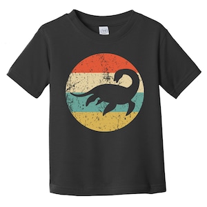 Toddler Loch Ness Monster Shirt - Retro Nessie Icon Toddler T-Shirt