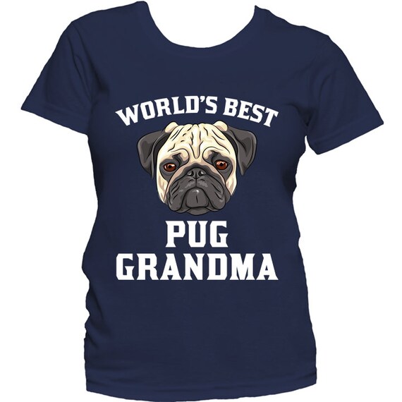Womens Pug Grandma T-Shirt Womens Pug Grandma T-Shirt