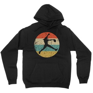 Softball Hoodie - 1960&#39;s 1970&#39;s Style Fast Pitch Softball Pitcher Hooded Sweatshirt