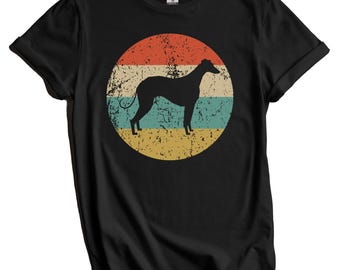Windhund-Shirt - Vintage Retro Windhund-T-Shirt - Windhundhalter-Geschenk - Windhundgeschenk im Vintage-Stil