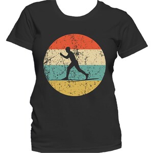 Women&#39;s Cross Country Skiing Shirt - Retro Skier Women&#39;s T-Shirt - Cross Country Skier Icon Shirt
