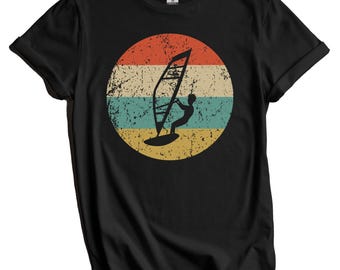 Camiseta de windsurf - Camiseta retro vintage de windsurfista - Regalo de windsurf - Camiseta de icono del windsurf