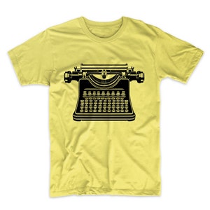 Retro Style Typewriter Shirt - Gift for Writer and Authors - Simple Minimalist Typewriter T-Shirt