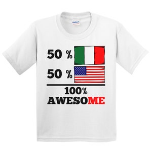 Chemise Italie pour enfants - T-shirt 50 % italien 50 % américain 100 % génial