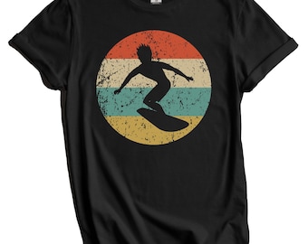 Camiseta de surf - Camiseta retro vintage de surfista - Regalo de surf - Camiseta de icono del surf
