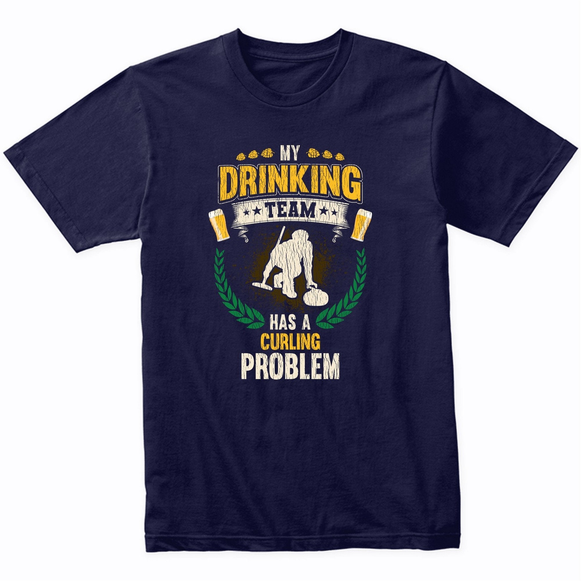 Fashwork T-shirt Divertente Drinking Team - Maglia In Cotone Per Addio Al Celibato - 5