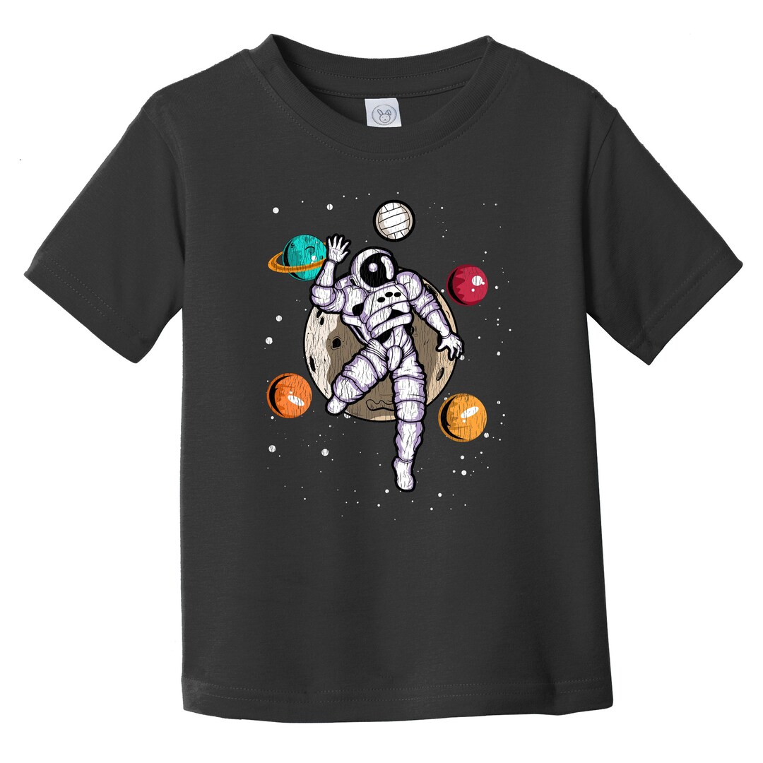 Toddler Volleyball Shirt Volleyball Astronaut Outer Space Etsy
