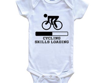 Cycling Skills Loading Baby Bodysuit - Funny Bike Baby One Piece