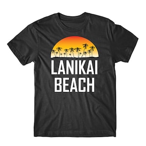 Lanikai Beach Shirt - Lanikai Beach Hawaii Sunset Palm Trees Beach Vacation Shirt by Really Awesome Shirts